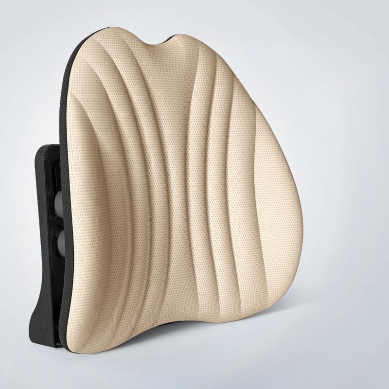 

Car lumbar support lumbar cushion office cushion back cushion car soft cushion ergonomic design lumbar cushion lumbar pillow бежевий