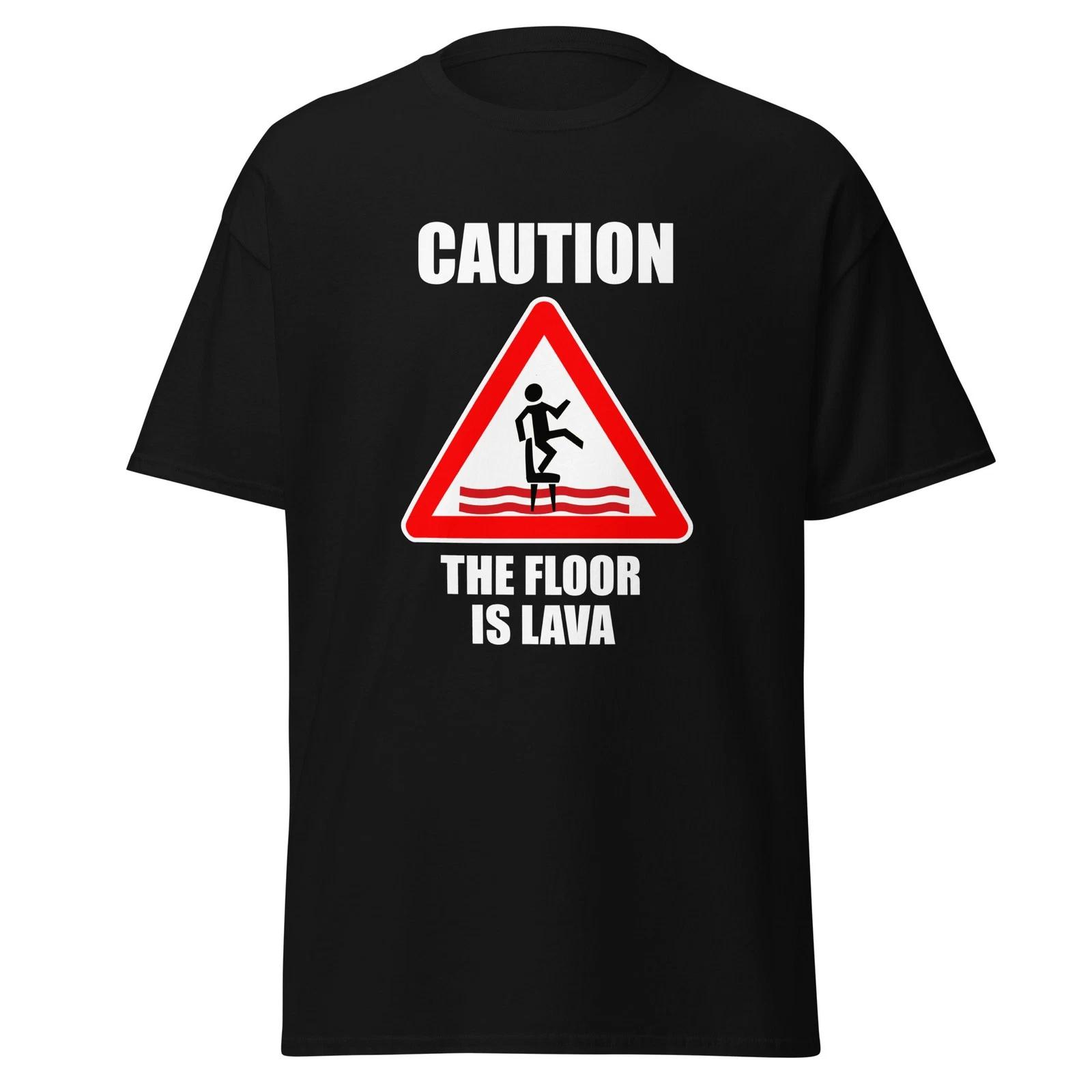 

The Floor Is Lave - Funny 90 s Kid T-Shirt, Nostalgia Meme, Unisex 3XL