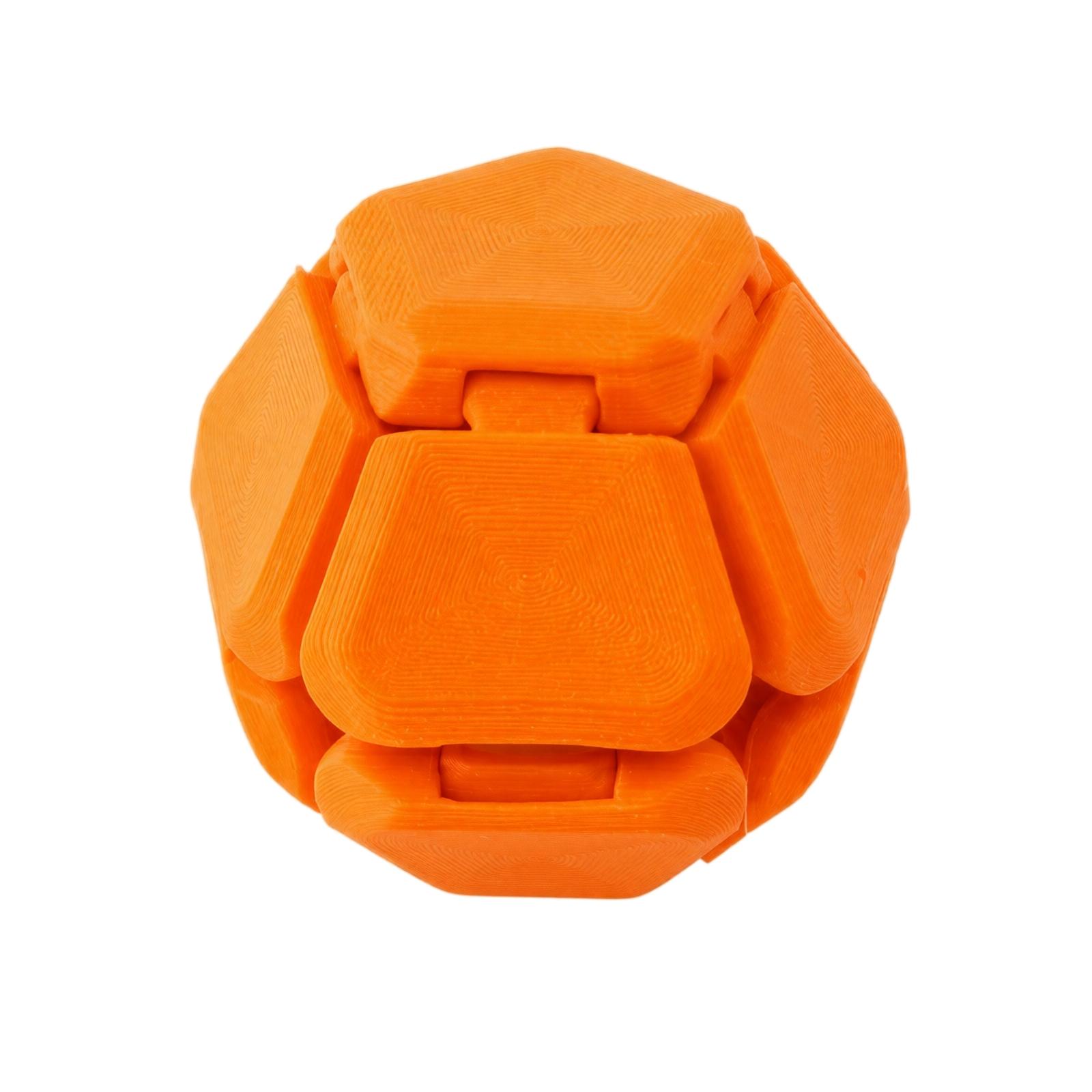 3D Printed Transformable Origami Cube Puzzle Toy Stress Relief Fidget Handheld Craft Decorative Item Portable Design One Size синий