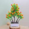Artificial Rose Mini Potted Plant Decor Living Room Home Interior Plastic Floral Arrangement In Multiple Colors
