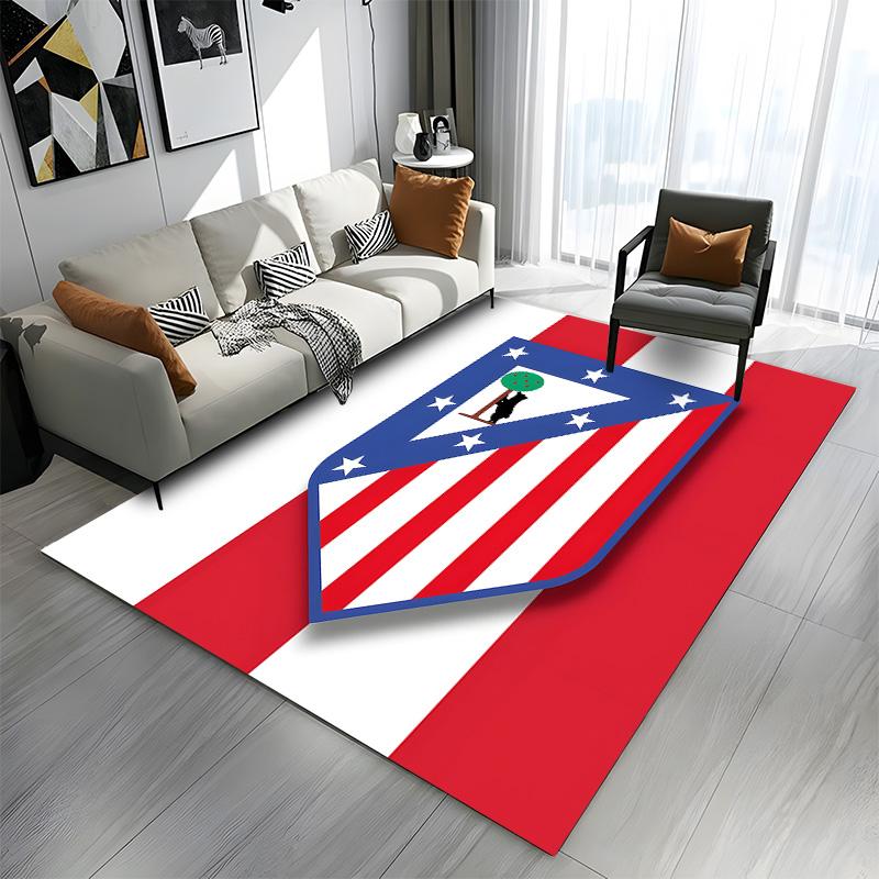 Blue Shield with Stars and Red Stripes Patterned Carpet a Non Slip Rug Suitable for All Seasons and Any Setting, Gift