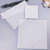 3 Piece Wedding Crochet Lace Edge Handkerchief Set For Bridal Party DIY Gift Cotton Personalizing Keepsakes Hanky