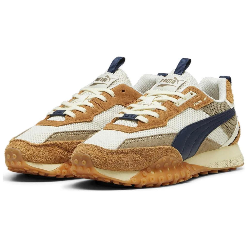 Puma Blacktop Rider Preppy - Alpine Snow Caramel Latte Unisex Tenisky Hnědé 395875-05