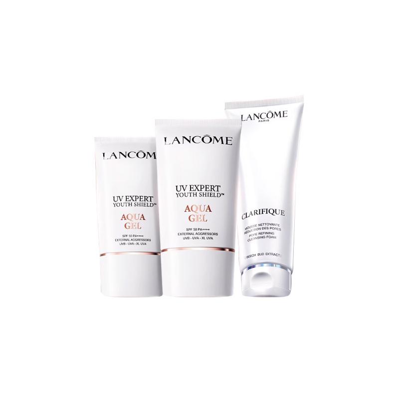 Lancôme High protection skin care set, moisturizing and cleansing белый