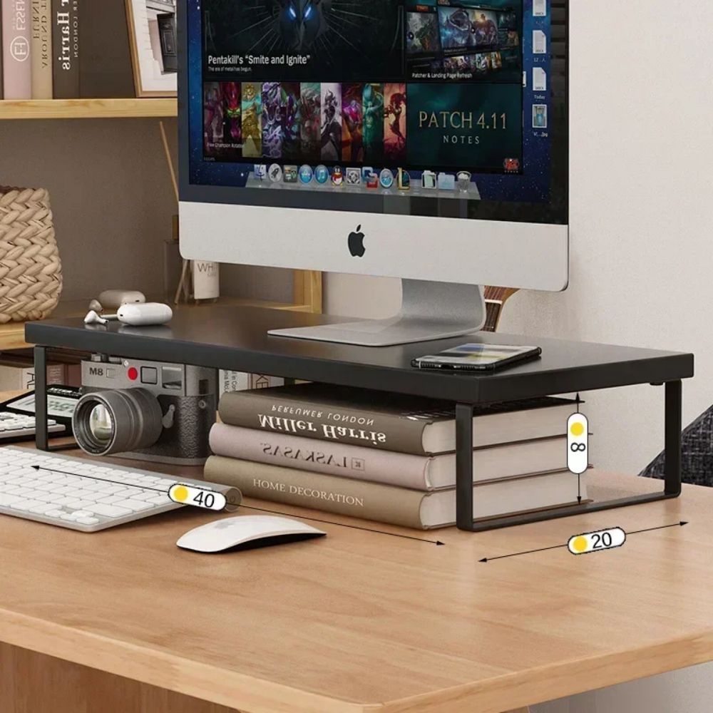Computer Monitor Erhöhte Monitorbasis Home Office Aufbewahrungsregal Computer Desktop Kreatives Aufbewahrungsregal Büroaufbewahrungszubehör