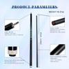 OKHEALING Carbon Fiber Pool Cue Black Technology Billiards Sticks 12.9mm Tip Uni-loc Joint 147cm/58inch Length 19~20oz Weight Billiard Cue
