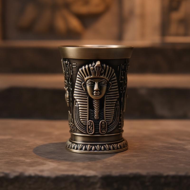 Cocktail Cup Wine Cup Retro Theme Metal Texture Offering Insulation Small Capacity Suitable for Beverages Water