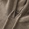 Women's Slim Fit Hooded Wool Cardigan Sweater - Knitted Long Sleeve Versatile Pullover Base Layer
