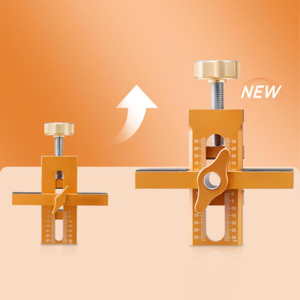 Cabinet Door Installation Positioner Aluminum Alloy Cabinet Auxiliary Positioner Adjustable Cabinet Door Installation Aid
