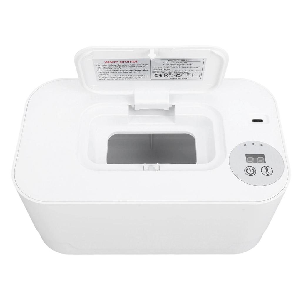 Baby Wipe Warmer Surround Heating Wet Wipe Warmer Dispenser with Night Light 3 Temperature Settings