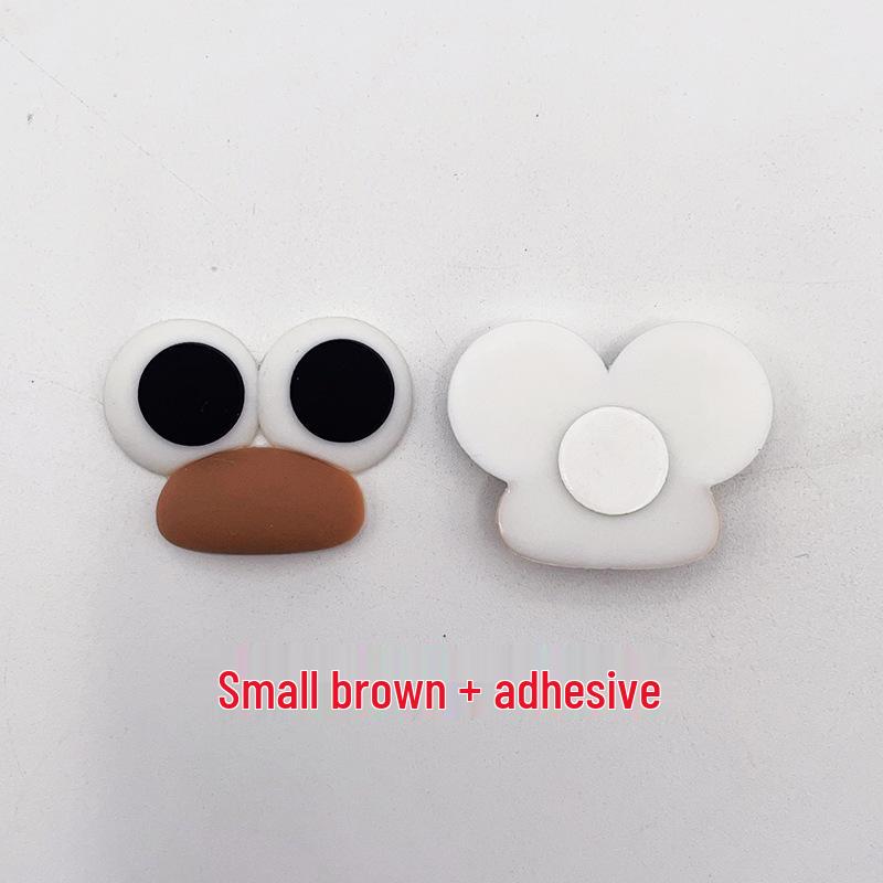 Cartoon Sausage Mouth & Big Eyes Duckbill Rubber Patch - Cute DIY Drain Basket Ornaments