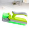 Corner Scrubber Brush V Shape  S Mirror Water Wiper Scrape and Brush for Shower Bathroom Tiles Kitchen Household