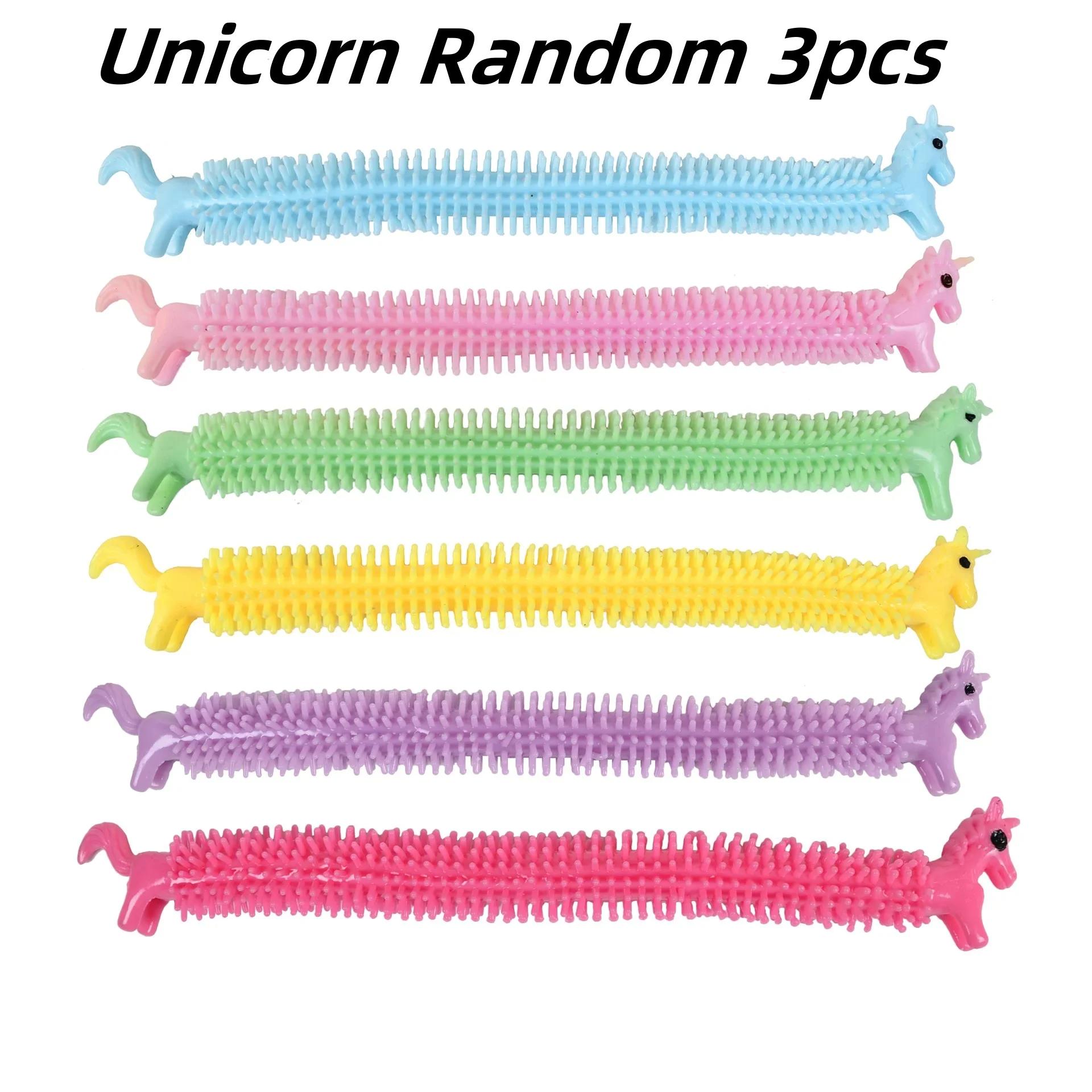 

3/6Pcs Worm Noodle Stretch String Tpr Rope Counter Stress Toys String Fidgeting Vent Toys Squishy For Kids Christmas Gifts