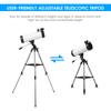 375X Astronomical Telescope High Power Monocular Telescope Refractor Spotting Scope with Retractable Tripod 3X Barlow Lens Tool