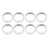 8pcs Dragon Pattern Ring Men Stainless Steel Fashionable Elegant Ring Jewelry Accessory for Dating Party