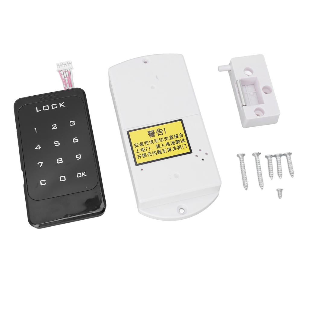 Digitales elektronisches codiertes Schrankschloss Smartes Passwortschloss Touch-Tastatur Garderobe Aktenschrankschloss für Zuhause Büro