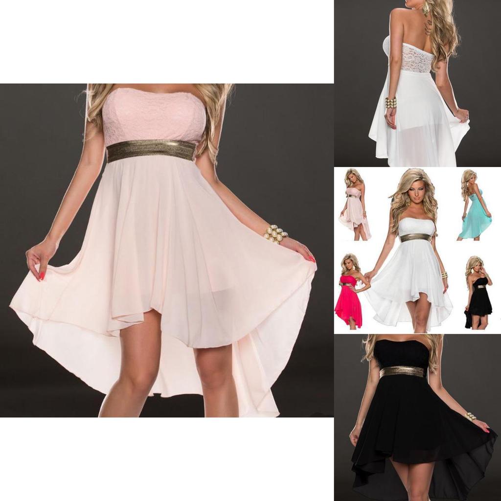 Elegant Women Ladies Strapless Chiffon Pleated High-waisted Bridesmaid Dress In Premium Quality Fabric For Timeless Style