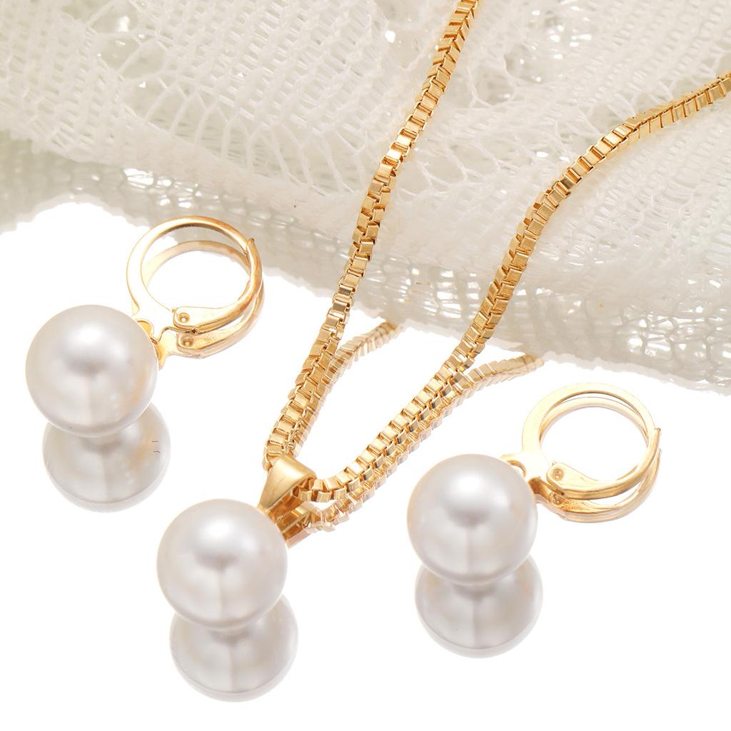 17KM Juego de 3 Piezas/Set Collar Colgante Para Mujeres Exquisito Moda Diamante de Imitación Doble Pendiente Conjunto de Joyería de Boda Regalo