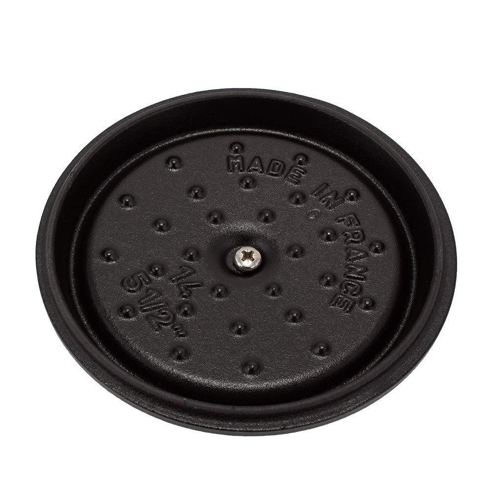 Staub Pico Round 1101425 Cocotte, 14cm, Black,