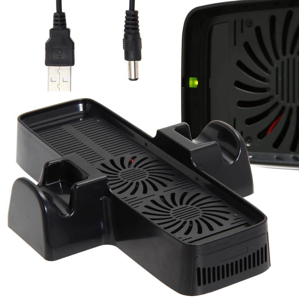 Console Cooling Fan ABS Cooling System with Dual Dock Stand Accessories for XBOX 360 Game Controller