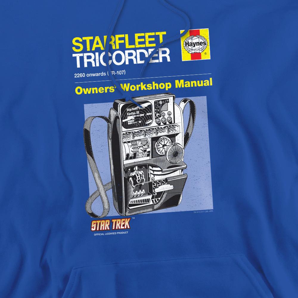 Star Trek Mens Tricorder Manual Hoodie