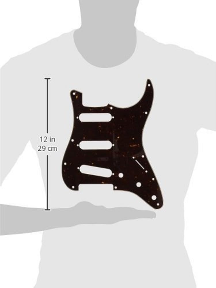Fender Modern-Style Stratocaster Pickguard 11-Hole S/S/S Tortoise Shell