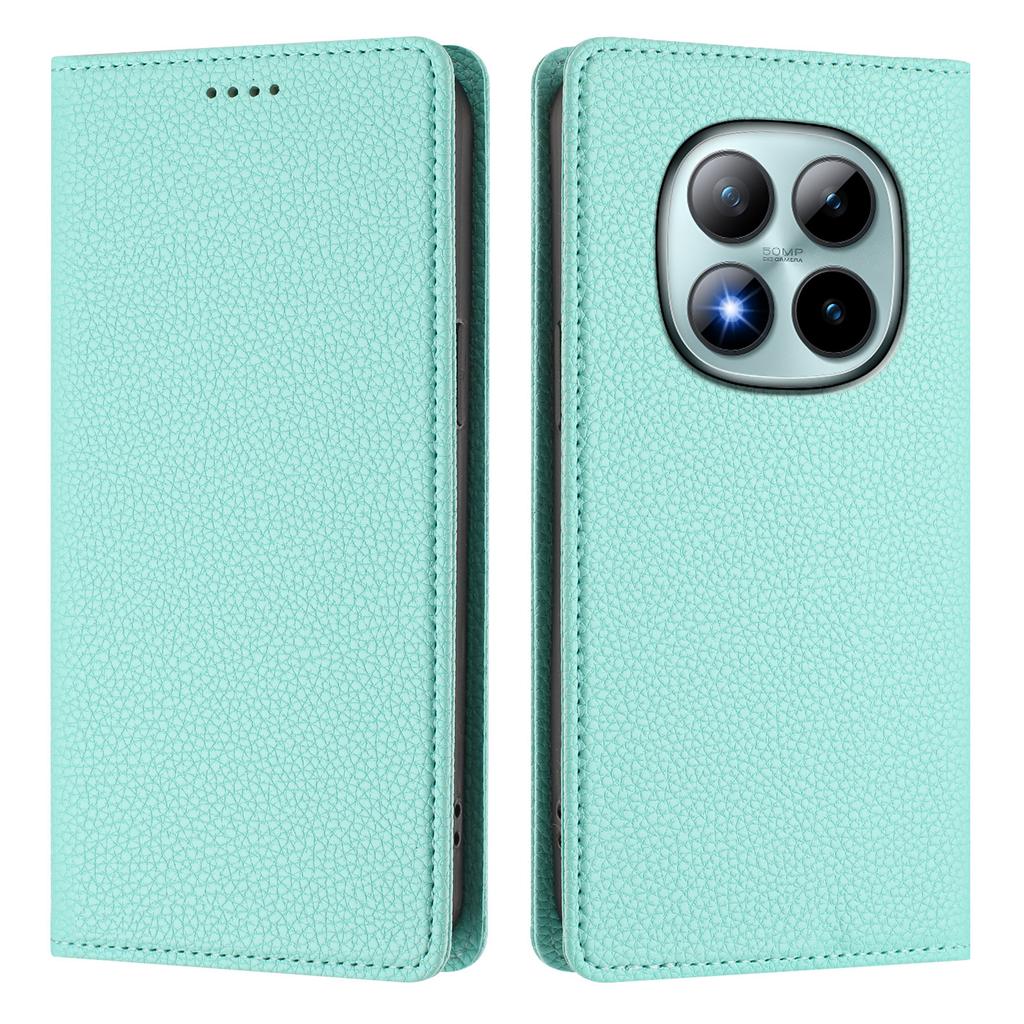 For Xiaomi Redmi Note 15 Pro+ 5G Wallet Case RFID Blocking Litchi Texture Leather Mobile Cover