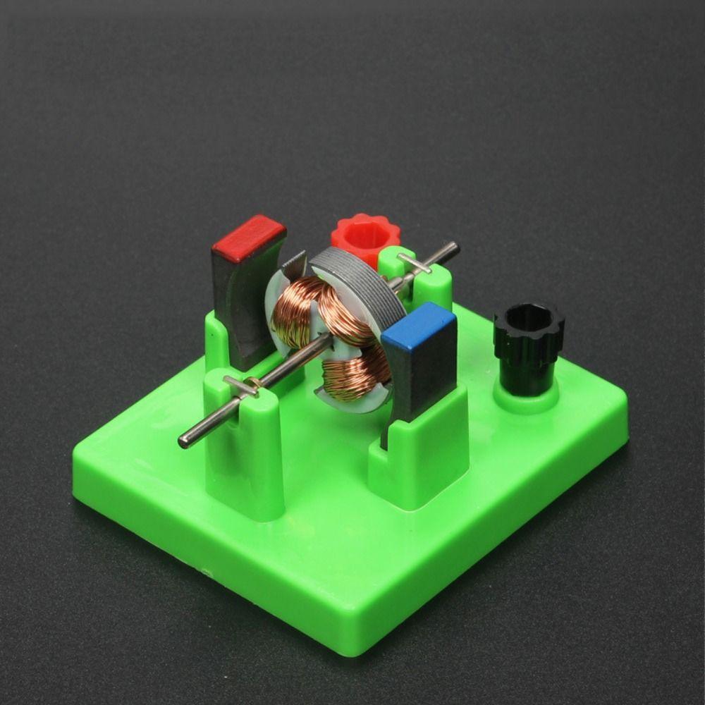 

ABS+Metal DC Electrical Motor Model Green Physics Science Toy New Physics Experiment Aids Students