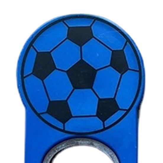 Soccer Bottle Opener with Magnet, Plastic Beer Cap Remover for Refrigerator, Football Shaped Fridge Magnet Opener for Home Bar Party, Gift for Fans