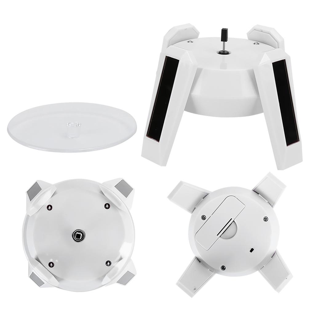 Jewelry Display Stand Solar Powered Rotating Turntable Electric Jewelry Display Tool