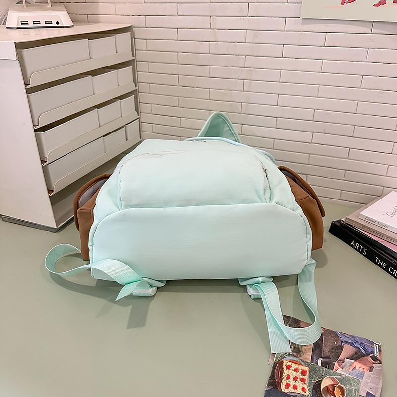 College Style Backpack Women's Outdoor Sports Lightweight Drawstring Schoolbag Large Capacity Backpack