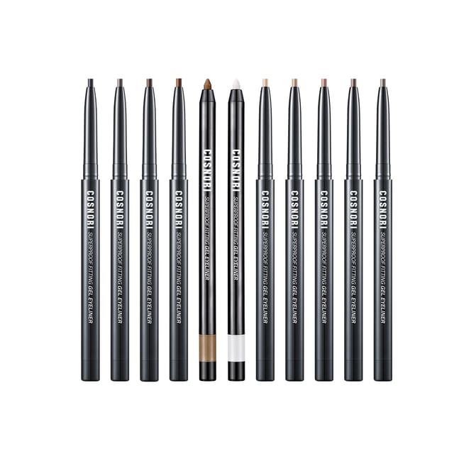 COSNORI - Superproof Fiting Gel Eyeliner - 11 Colors #02 Black Brown