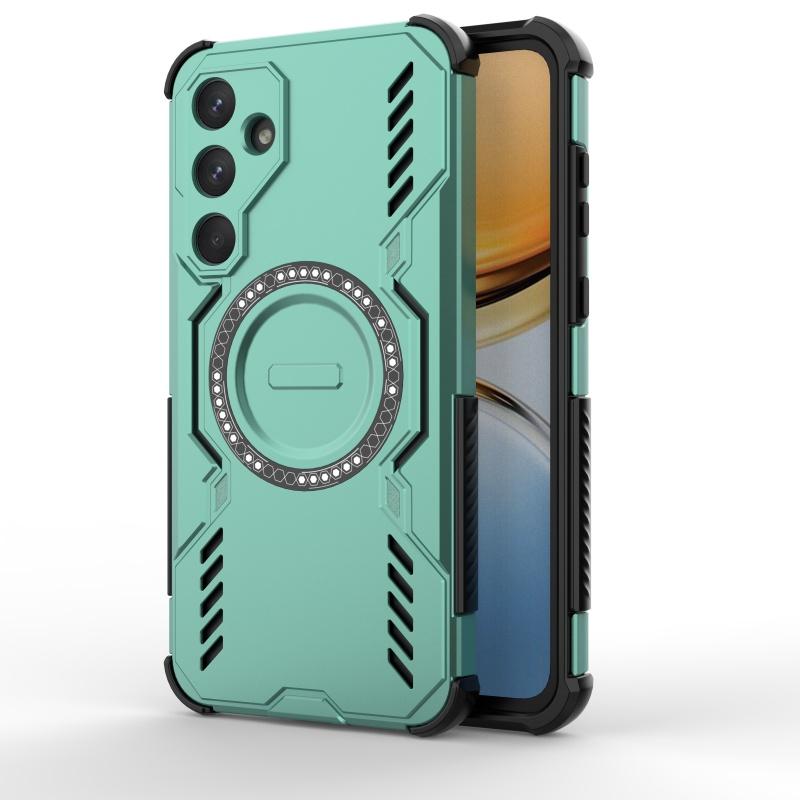 For Samsung A55 Case Cover Samsung Galaxy A55 Capas Annular Magnetic Hard Shockproof Magsafe Wireless Charge Fundas Samsung A55