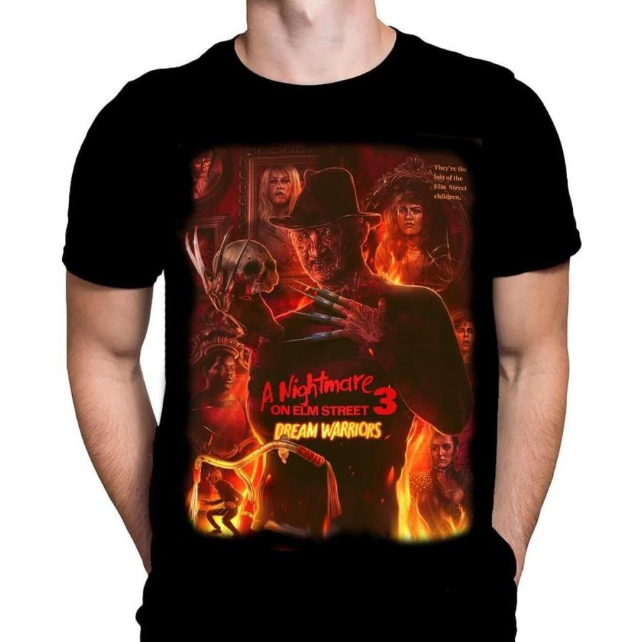 Dream Warriors Mens T-Shirt Gothic Horror Print, Black Cotton T-Shirt, Movie Poster Tee XXXXXL чёрный