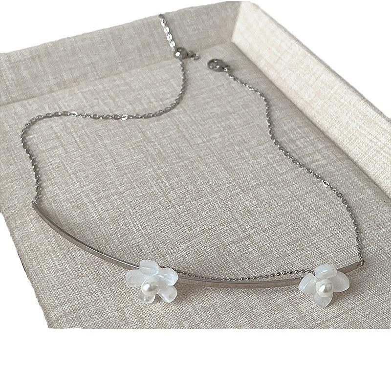 Colier Nișă High-End cu Flori Femeie Delicat Dulce Drăguț Modă Personalitate Temperament Versatil Lanț de Gât Colier Lanț Claviculă