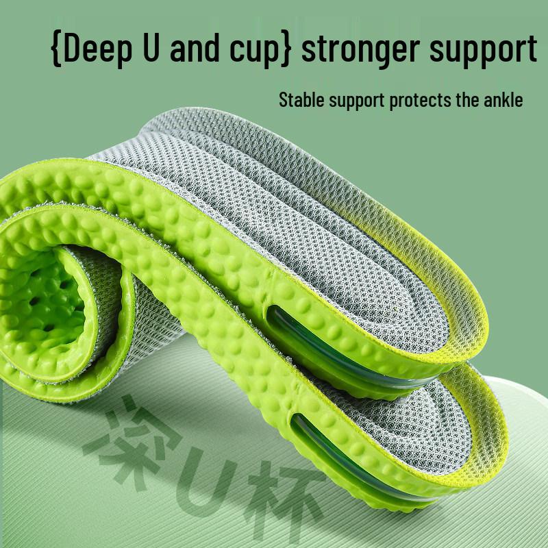 Anti-Odor Air Cushion Height Increasing Insoles for Men & Women – Thick, Non-Collapsing, Invisible Elevation Pads