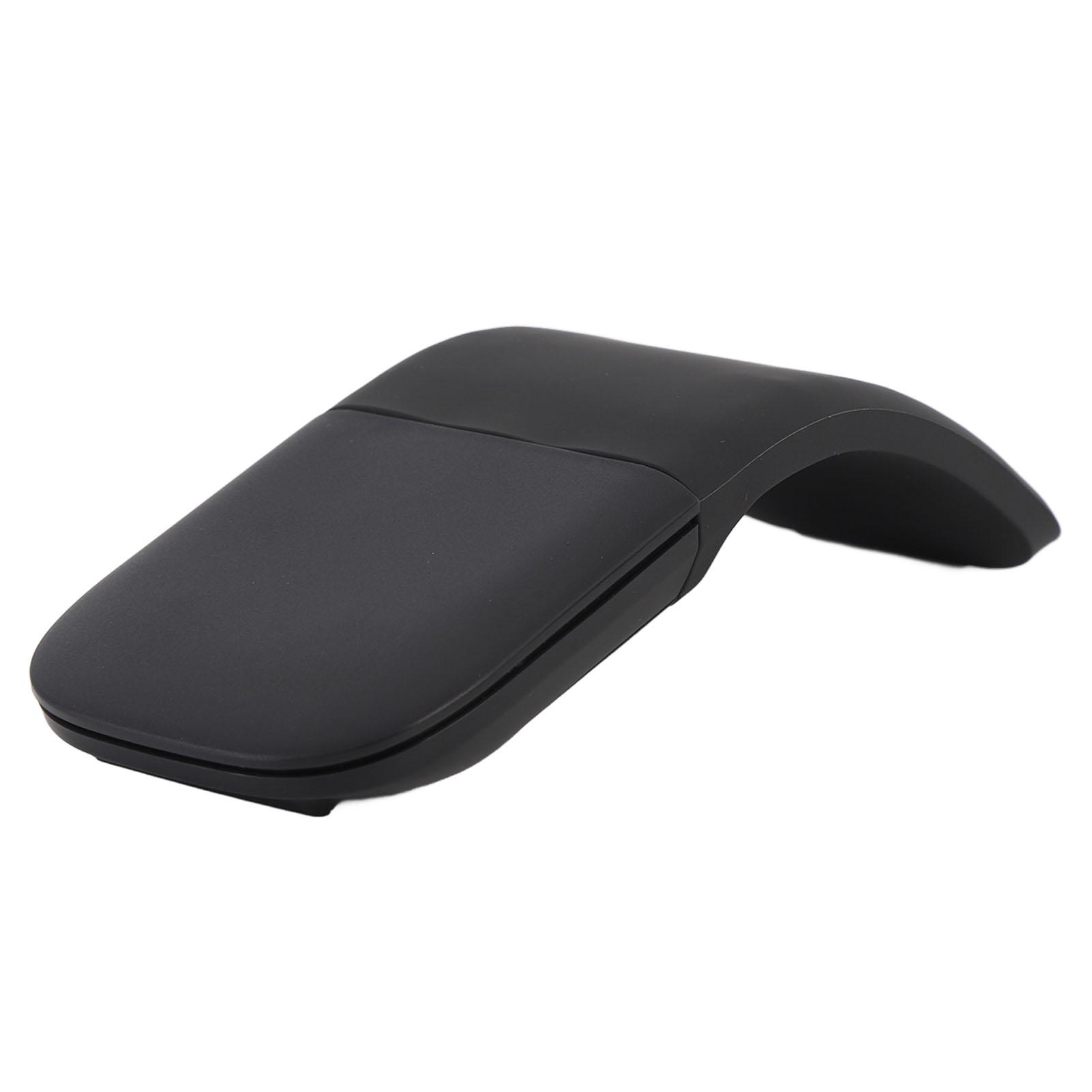 

BT Arc Touch Mouse 1200DPI Ультратонкая портативная беспроводная складная оптическая мышь для ноутбуков и чёрный