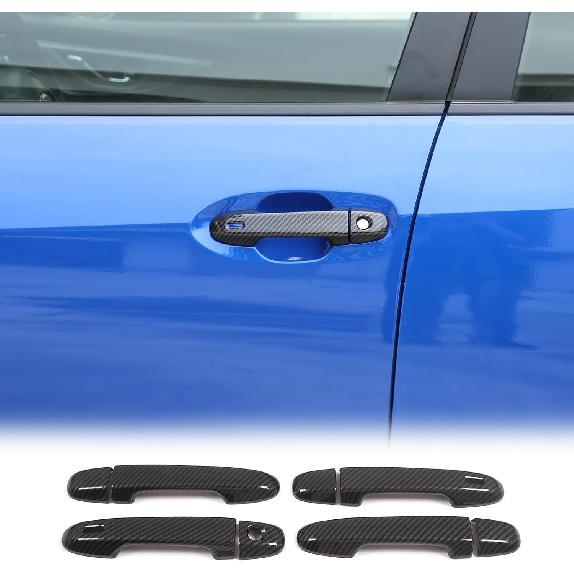 

Daeiclru Car Exterior Door Handle Cover Trim Compatible with Subaru WRX 2022-2024/Subaru Crosstrek 2023 2024, ABS Car Door Handle Protector Cover with Smart Hole - Carbon
