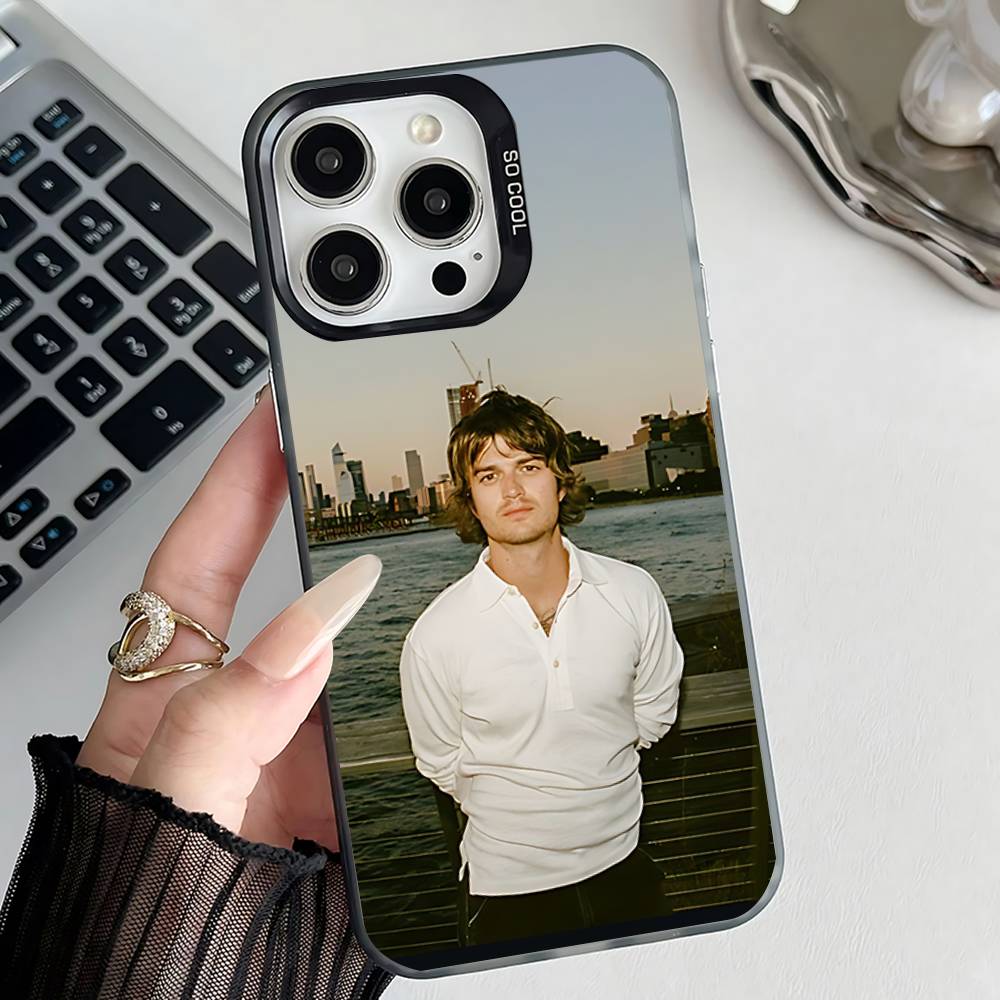 D-Djo Joe K-Keery Singer Phone Case For iPhone 17,16,15,14,13,12,11,Pro,Max,Plus,E,Air,Mini Black IMD Cover