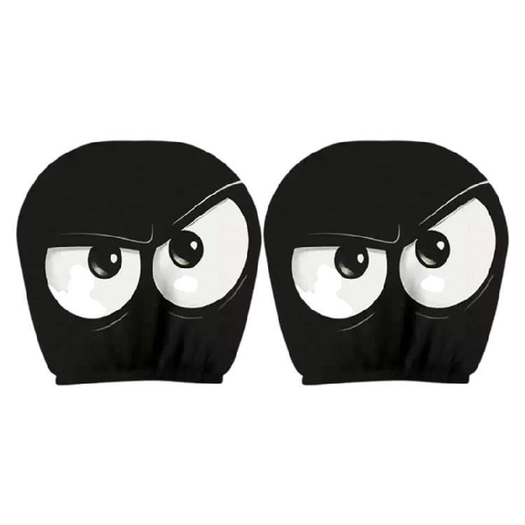 Halloween Inspired Car Headrest Protectors Soft Materials Universal Design Humorous Spooky Prints For Auto Interior 2pcs
