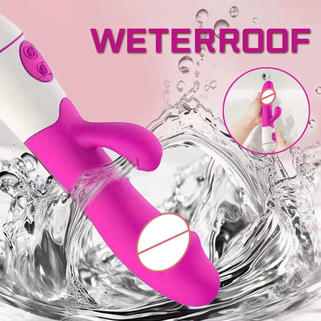 Powerful Rabbit Vibrator dildo Clitoris G Spot Stimulator Female Vibrator Vagina Massage Masturbator Adult Sex Toy for Women 18+