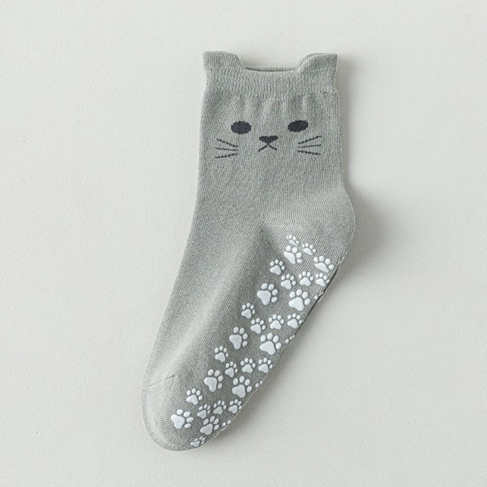 Cotton Yoga Socks Breathable Mid Tube Socks New Cat Embroidery Socks