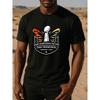 European sizes Championship Trophy and Butterfly 60th Rugby Match Men'S Print Short-Sleeved T-Shirt | Regular Fit, Sweat-Absorbing, Quick-Drying