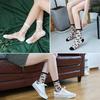 Damen Frühling & Sommer Transparente Kristall Knöchelsocken - Japanischer Stil Bootssocken