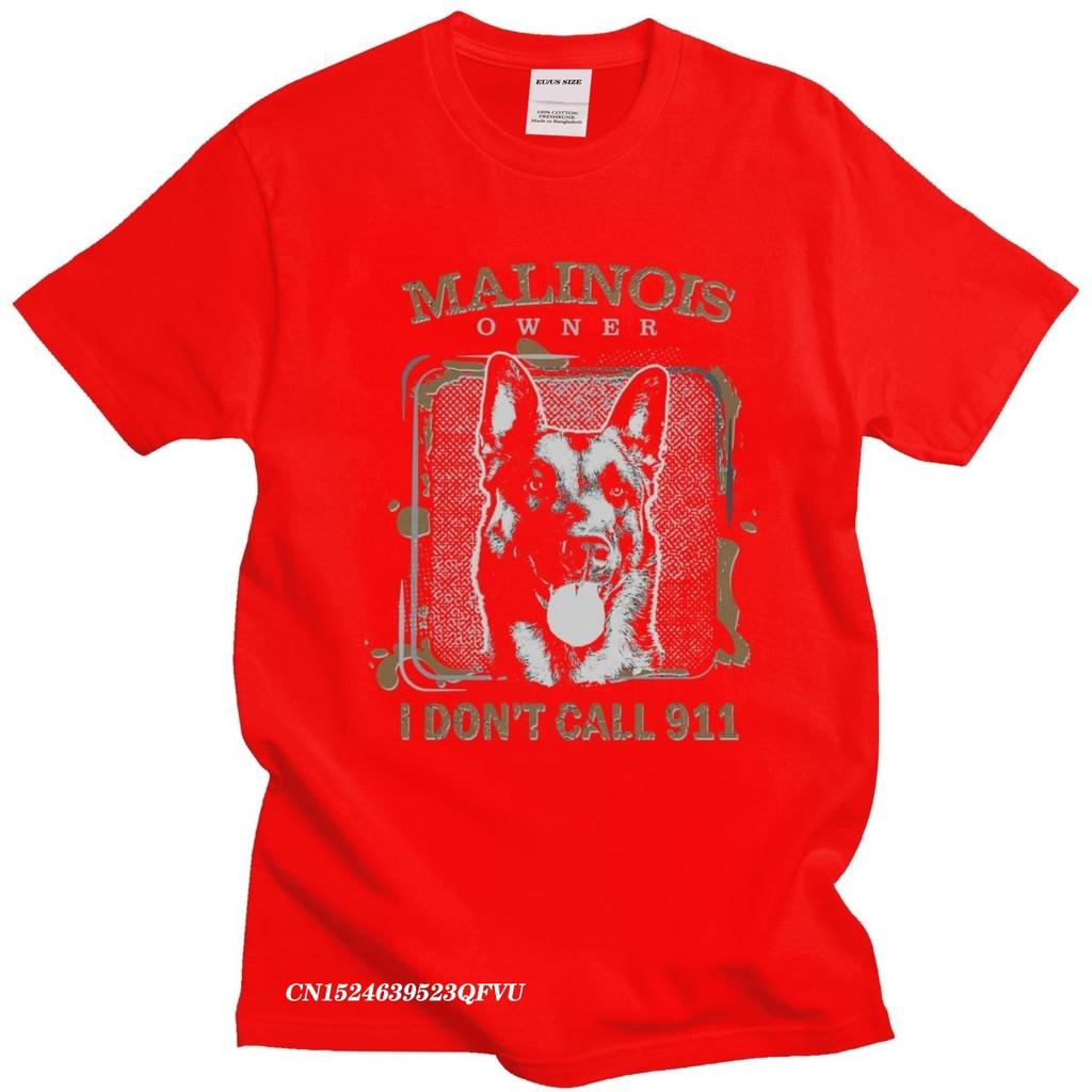 Vintage Belgian Shepherd Malinois Men PreShrunk Cotton Mechelaar TShirt Sleeved Dog Lover Harajuku Shirt Clothing Camisas