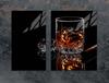 SZKLANA PŁYTA OCHRONNA NA KUCHENKĘ 70x52 WHISKY