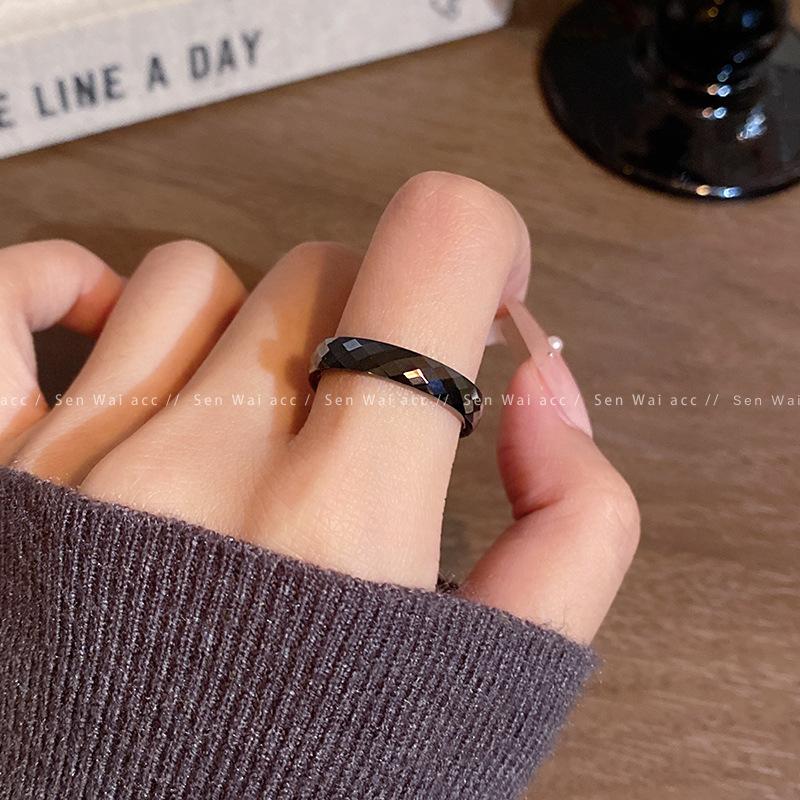 Design Plain Ring Ring Women's New Chinese Style Index Finger Ring National Style Jewelry