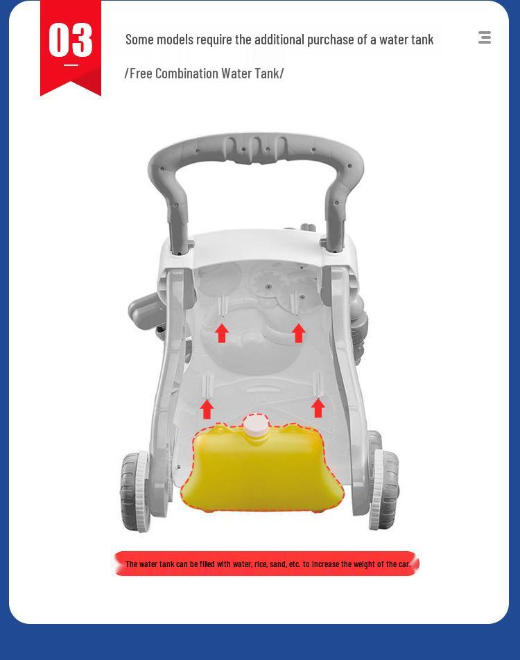 Interactive Baby Walker Toy with Music, Anti-Rollover, for Ages 6-18 Months