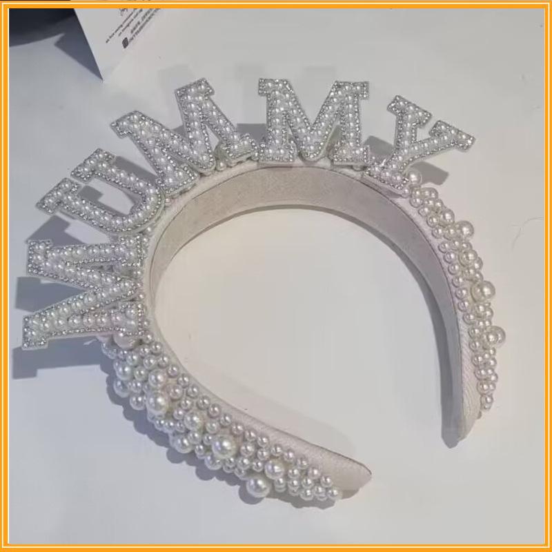 Accessories Handmade European American Party Headband Beaded Bridal Vintage Pearl Hair Bride Pearl Headband