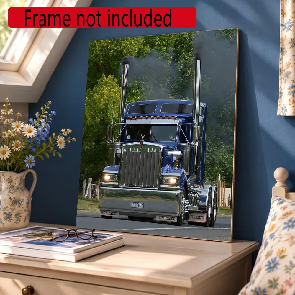 Kenworth 5D Diy Diamond Painting Round Diamond Diy Frameless Holiday Artwork Suitable For Home Office Wall Decoration